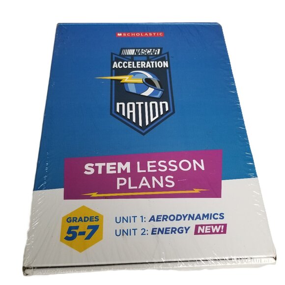 Scholastic NASCAR Acceleration Nation STEM Lesson Plans Grades 5-7 Aerodynamics - Picture 1 of 6